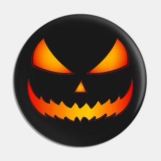 halloween scary evil pumpkin funny pumpkin head Pin