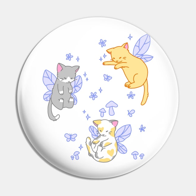 fairy kitties (classic blue) Pin by casserolestan