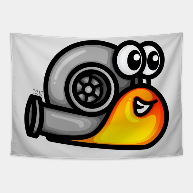 Turbo Snail V1 - Hot Tapestry by hoddynoddy