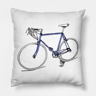 Blue Bike Pillow