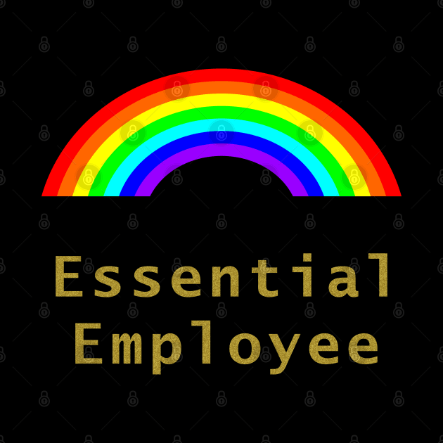 Small Essential Employee Meme Rainbow by ellenhenryart