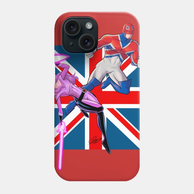 Betsy and Captain Britain Phone Case by sergetowers80