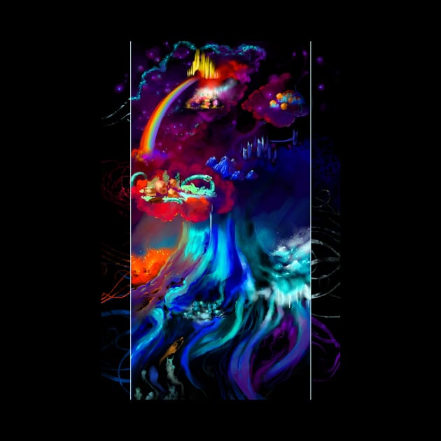 Yggdrasil the world tree legend rainbow norse myth celestial nature by sandpaperdaisy