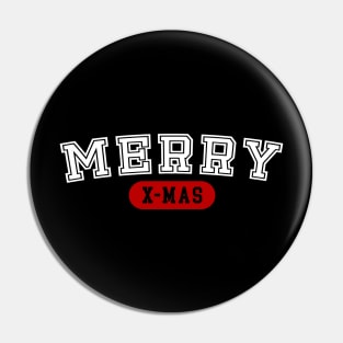 Merry Christmas Varsity College Pin