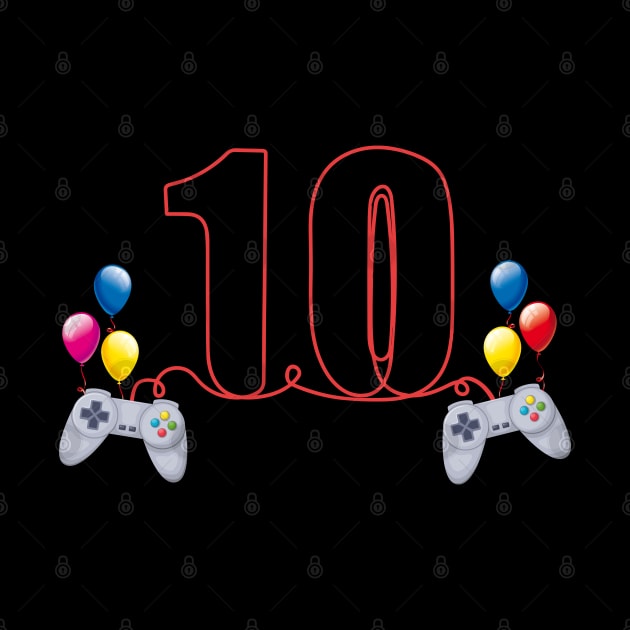 10th Birthday Boy Toddlers Video Gamer by Msafi