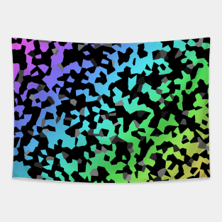 Rainbow Crystallization Pattern Tapestry