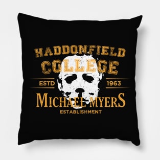 Haddonfield College Pillow