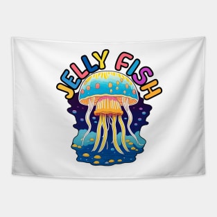 Animal Alphabet - J for Jellyfish Tapestry