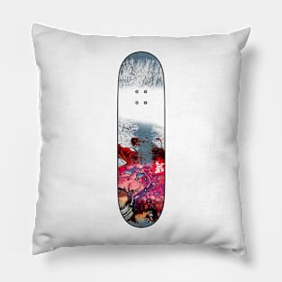 Distressed Skateboard Pillow