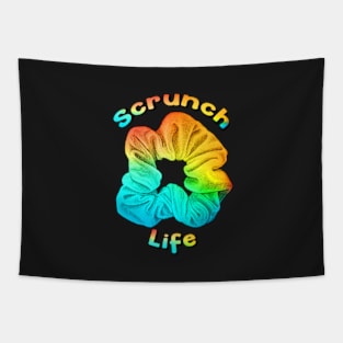 VSCO Scrunchie Scrunch Life Colorful Rainbow Girls Tapestry