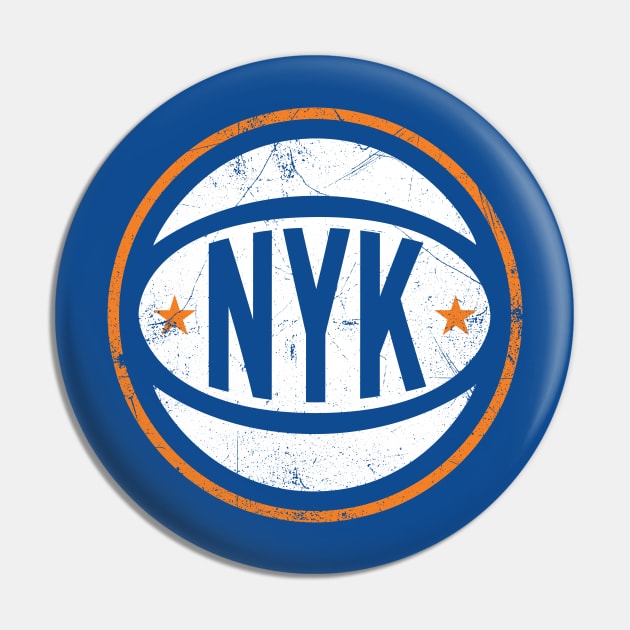 NYK Retro Ball - Blue Pin by KFig21