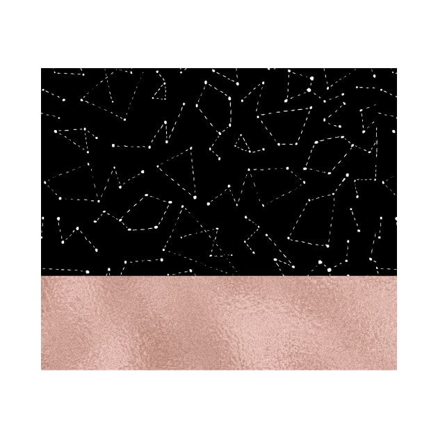 Rose gold starry night II by RoseAesthetic