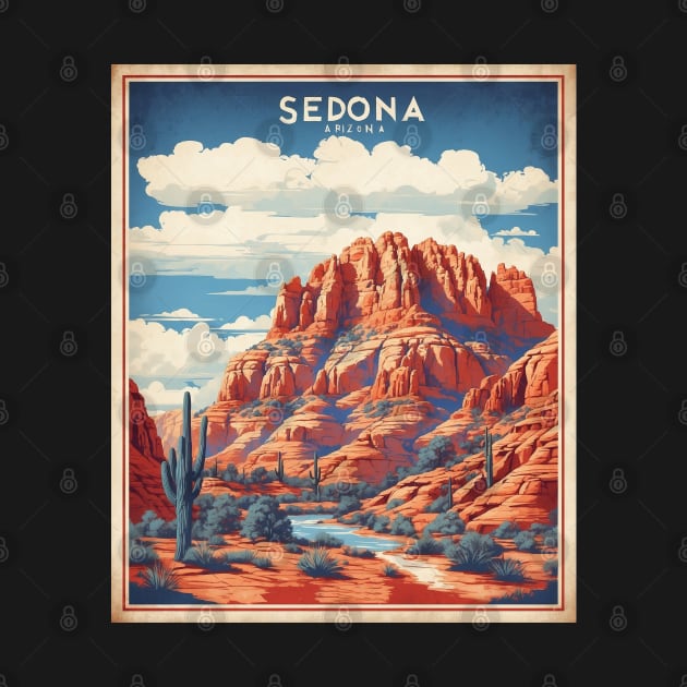 Sedona Arizona United States of America Tourism Vintage Poster by TravelersGems