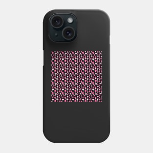 Amanita Mushrooms Pattern - Black Phone Case