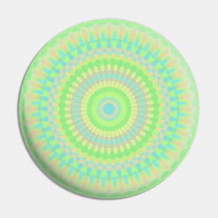 Vibrant Groovy Hippie Mandala Pin