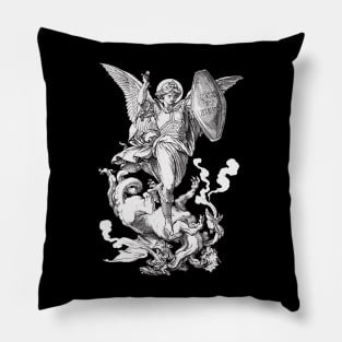 Saint Michael Fighting the Dragon Pillow