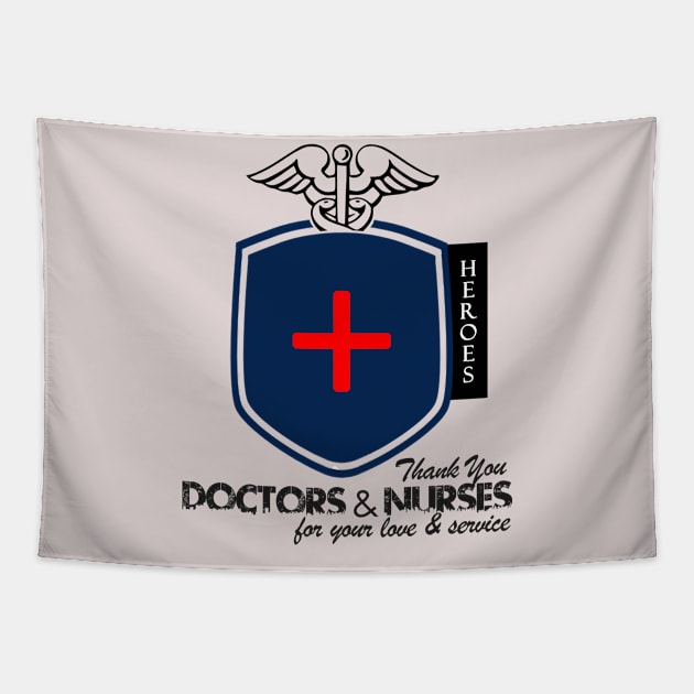 Our Heroes! Doctors & Nurses! Tapestry by FunnyBearCl