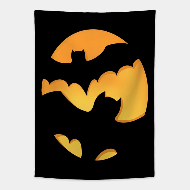 Halloween Spooky Bats Tapestry by Lady Lilac