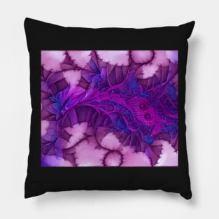 Purple Fractal Series Design 3 Pillow