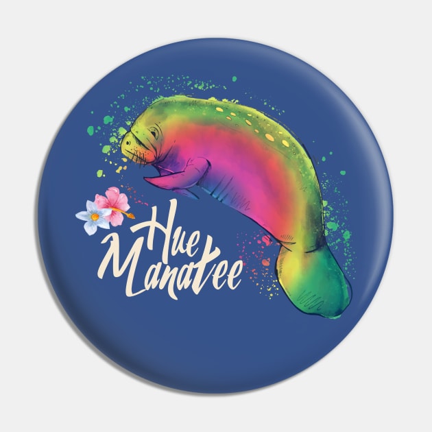 Manatee Pin by SpottydoggCreatives