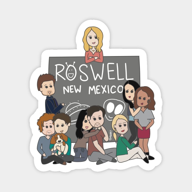 Roswell Fam Magnet by djchikart