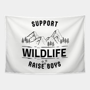 Support Wildlife Raise Boys Tapestry