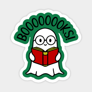 Bookworm Ghost Reading a Book T-Shirt Christmas Gift Idea Magnet