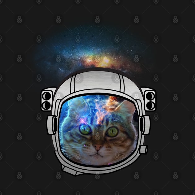 Curious Cat Space Traveler by Bluepress