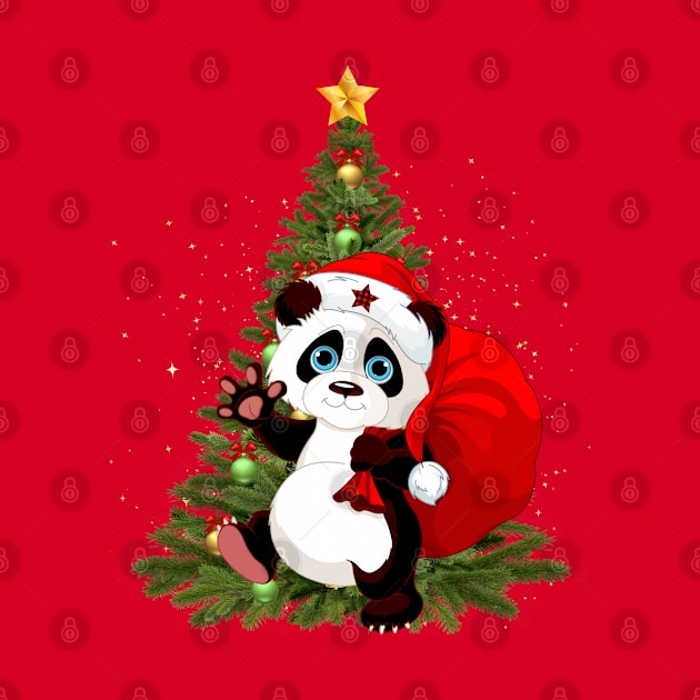 Cute Panda Claus Arrived - Adorable Panda - Kawaii Panda by Suga Collection