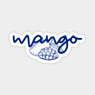 mango - Thai blue - Flag color - with sketch Magnet