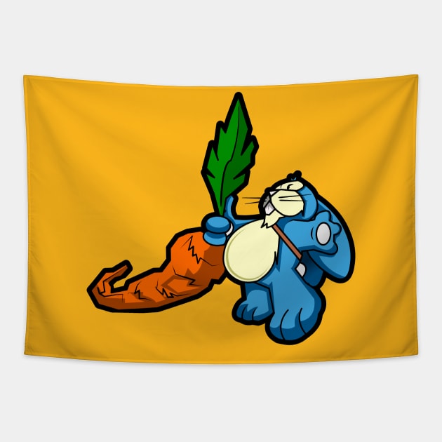 Behold carrot Bunny Tapestry by SuaveOne