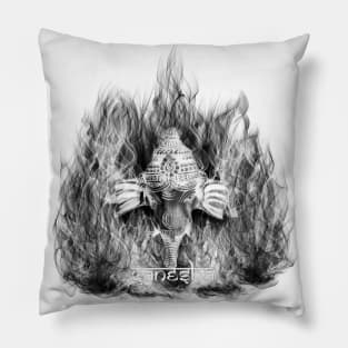 Ganesha in Fire Pillow