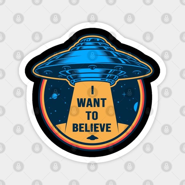 I Want To Believe Magnet by Diamond Creative