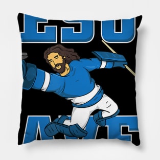 Jesus Saves fun Hockey Goalie Tee Gift Pillow