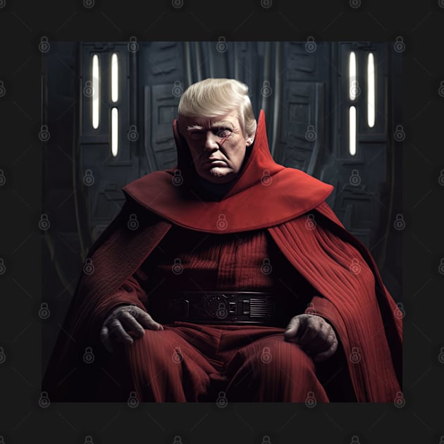Trump in red clothing, destroyer by Maverick Media