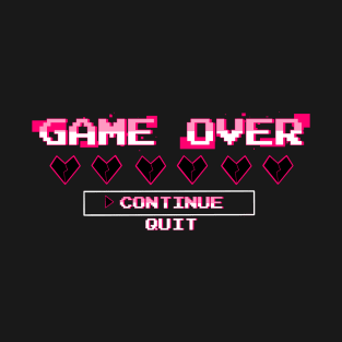 Game Over - Pink T-Shirt