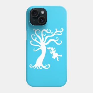 Carefree Spring Tree Silhouette Phone Case