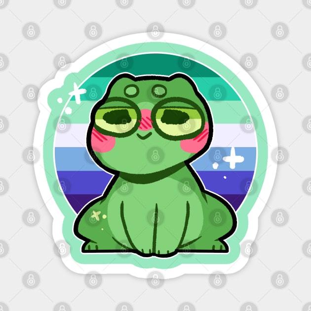 pride frog- MLM Variant Magnet by Brewing_Personalitea