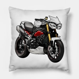 Triumph Street Triple Illustration Pillow