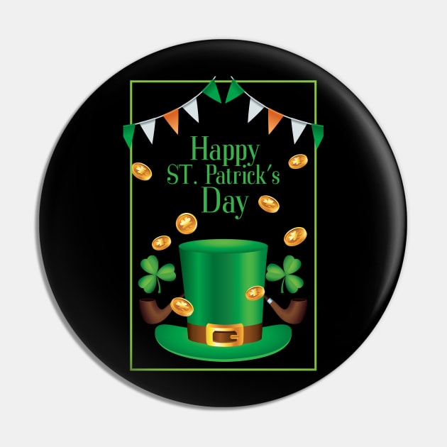 Happy St Patricks Day Pin by trendybestgift