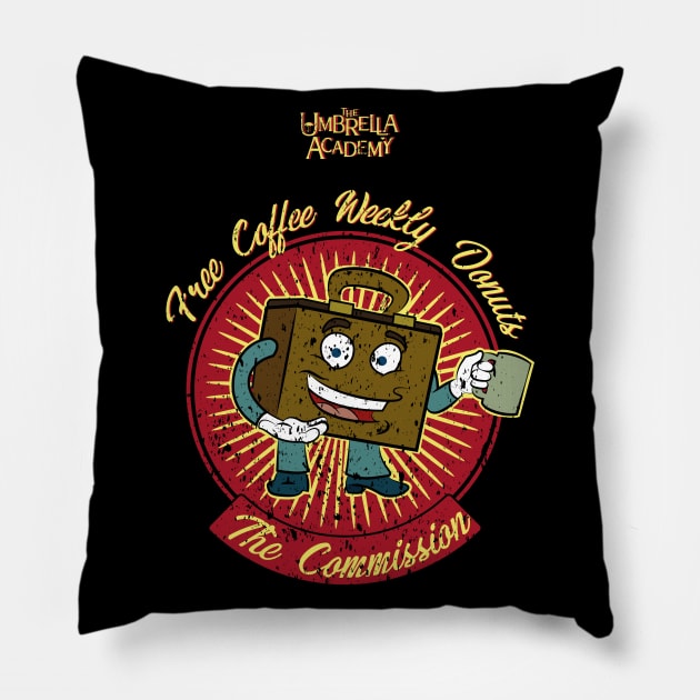 UMBRELLA ACADEMY 2: WELCOME TO THE COMMISSION (GRUNGE STYLE) Pillow by FunGangStore