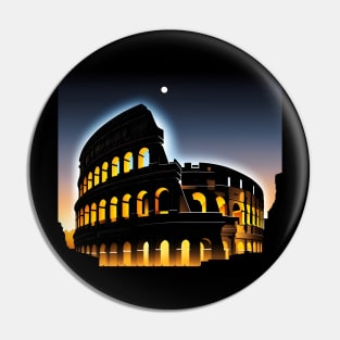 Colosseum in the night Pin