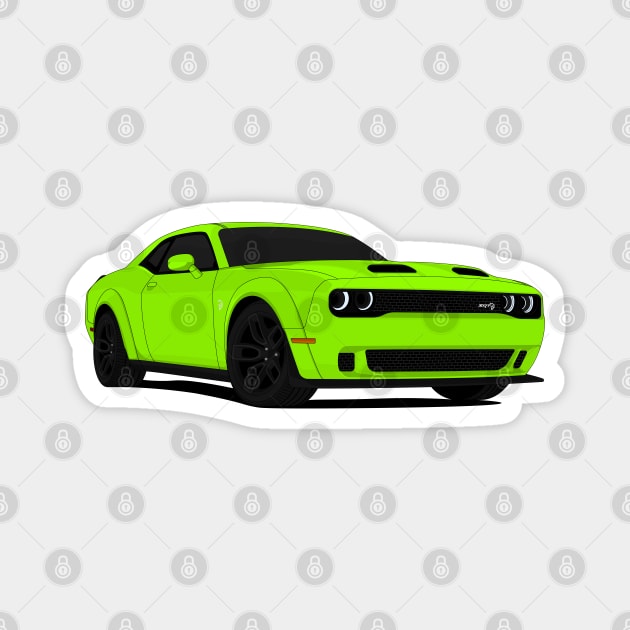 HELLCAT LIME Magnet by VENZ0LIC