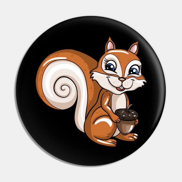 Squirrel Pin by LetsBeginDesigns