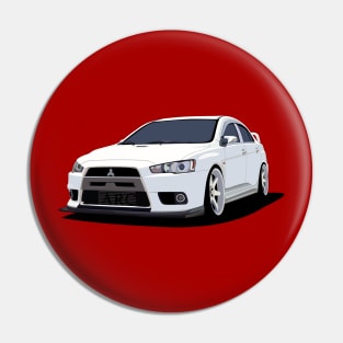 Evo X Cartoon Pin