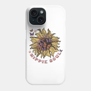 hippie soul flower Phone Case