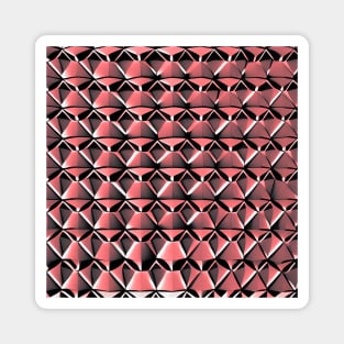 3D Geometric Polygon (Coral Pink) Magnet