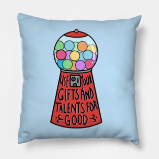 positive gumball machine :) Pillow