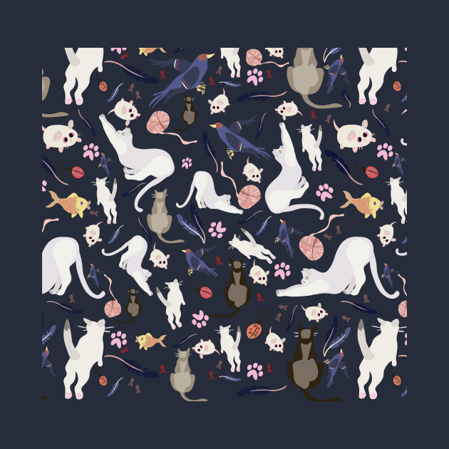 Playful cats by Bea alkot