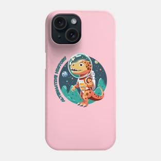 dinosaur astronaut Phone Case